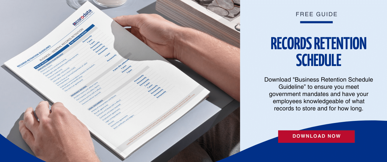 Download the Records Retention Schedule Guidelines